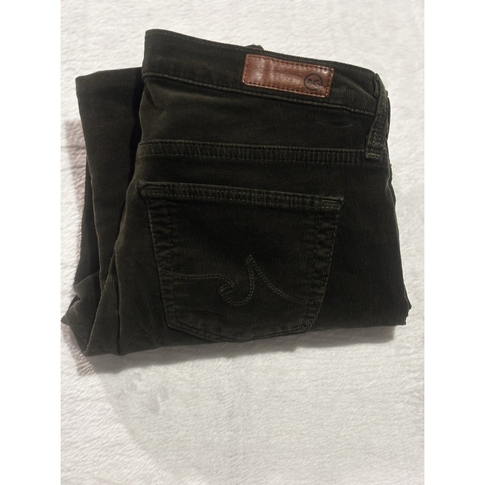 AG‎ Adriano Goldschmeid The Stevie Ankle Petite Corduroy Pants Green  Size 25P